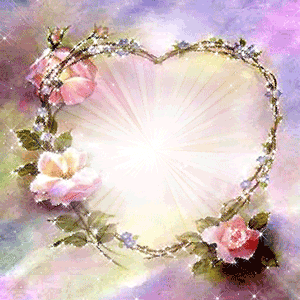 Gif animé coeur doré